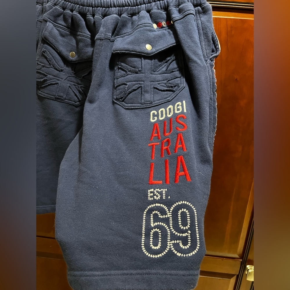 Coogi Men’s Navy Blue Fleece Shorts - M - Picture 5 of 10